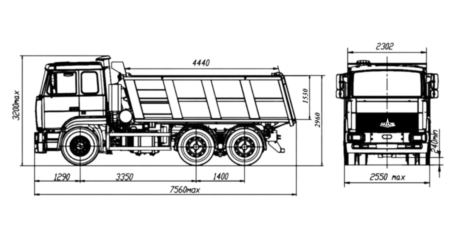 Маз 6422 габариты. Ширина маз 5335. Маз 5551 габариты. Маз 5432 высота кабины. Маз 4370 колея колес.